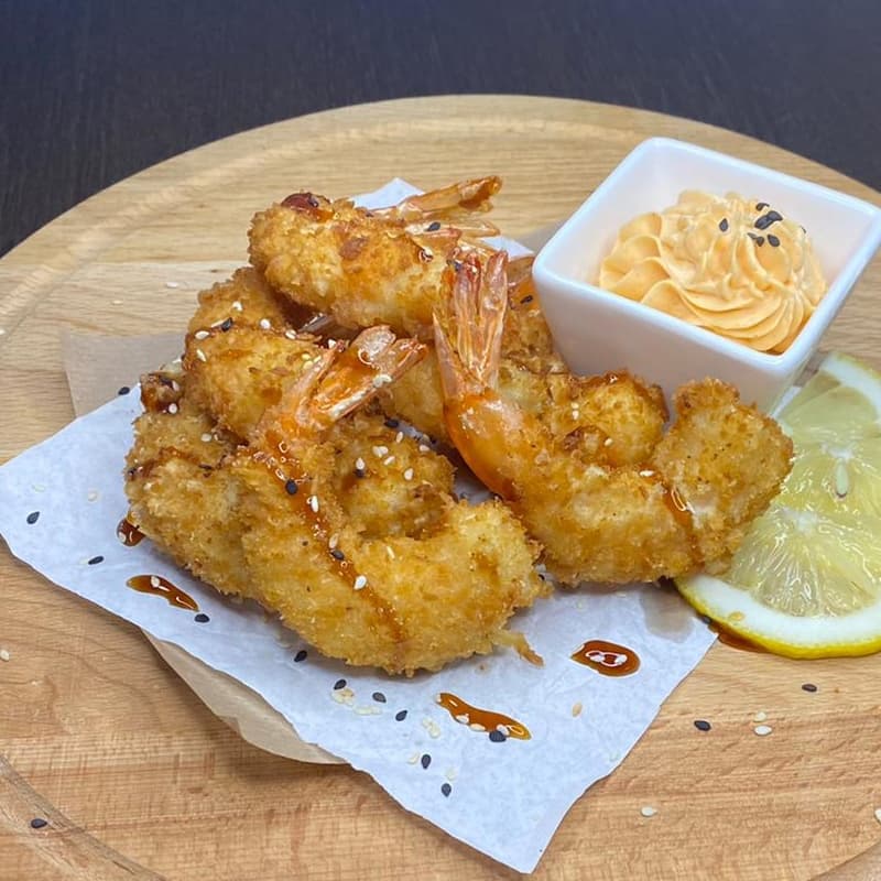 Креветки в кляре